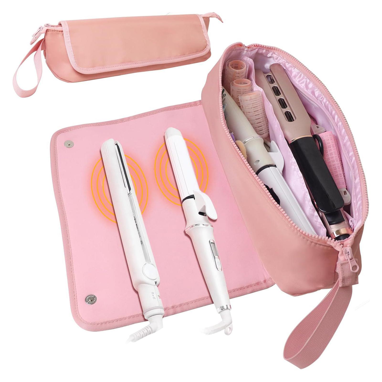 

Тканевые заколки для волос Косметичка Стильный и удобный органайзер для хранения аксессуаров для волос Распутывающая расческа для волос