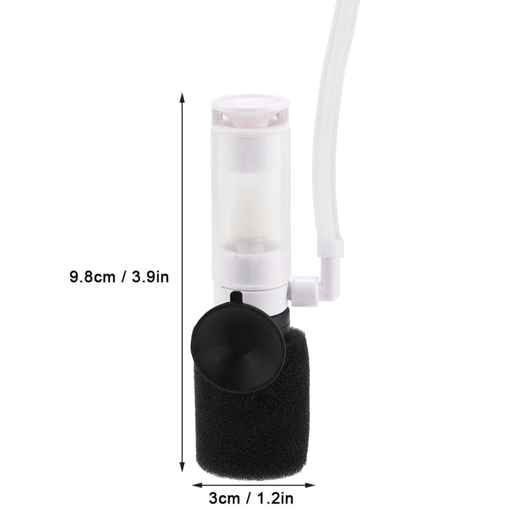 Biologischer Filter Aquarium Schwammfilter 3-in-1 Fisch Filter mit Starkem Saugnapf für Klare Wasserqualität