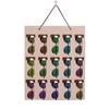 NEW Eyeglass Sunglasses Organizer Hanging Wall Glasses Holder Storage Display Pocket Mount Hanger On Wall High Quality