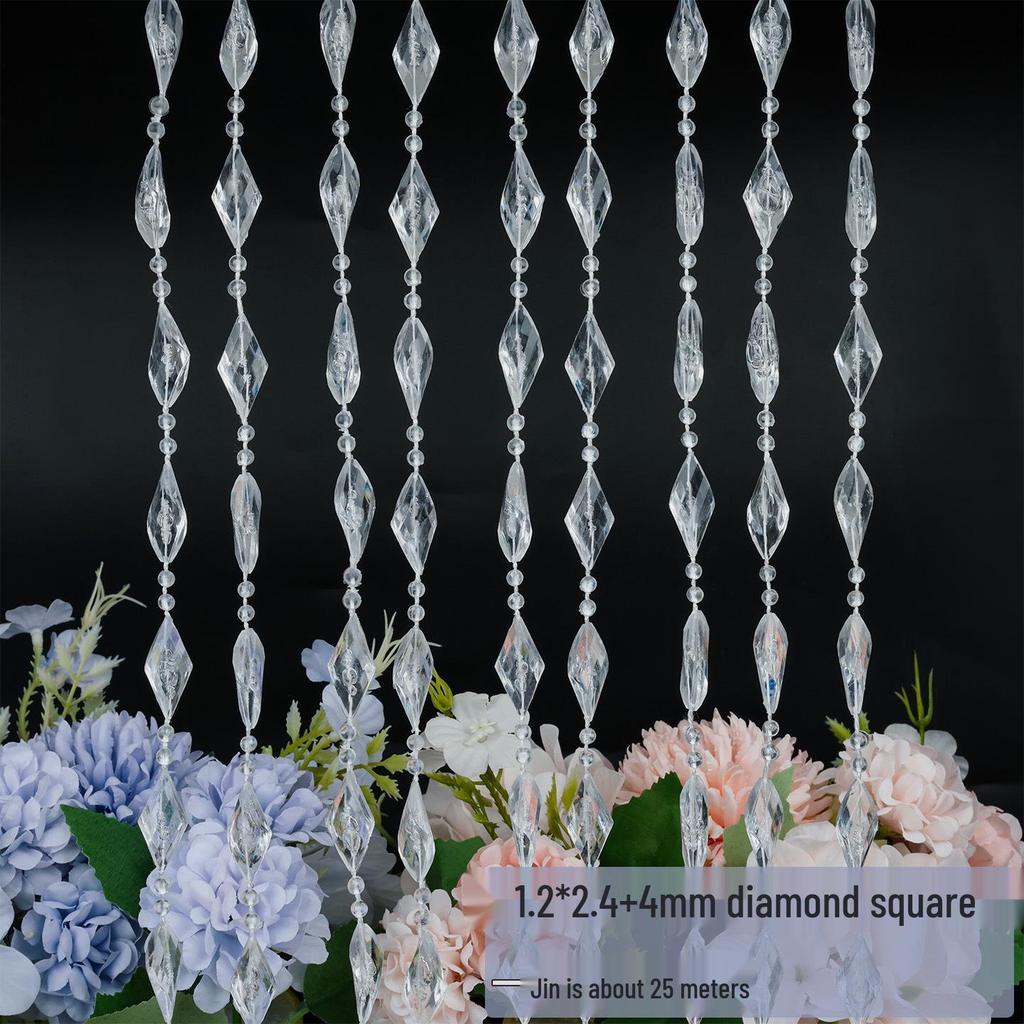 Acrylperlenvorhang & Kristallgangdekoration für Hochzeiten und Feiertage