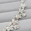 Luxury Bridal Jewelry Shiny Rhinestone Cute Flower Crown Necklace Earrings Set