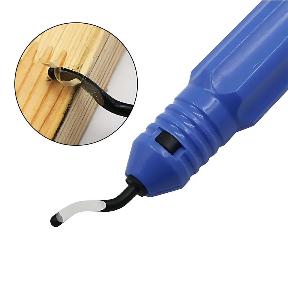 Trimming Knife Scraper Edge Deburring Head Cutters Set Burr Remover Hand Tool for Wood Plastic Handle with Blade