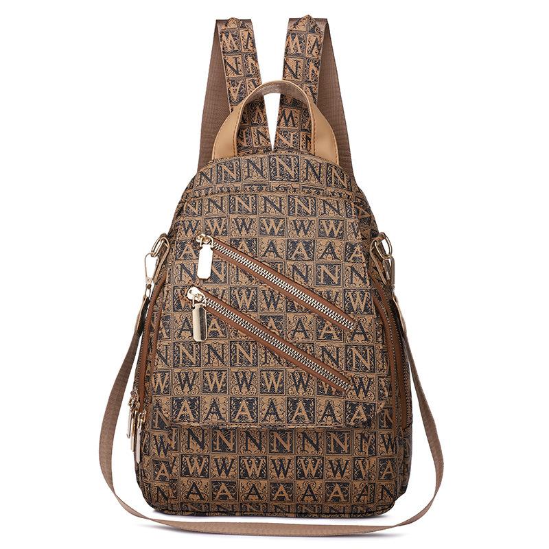 Soft Leather Backpack Korean Version 