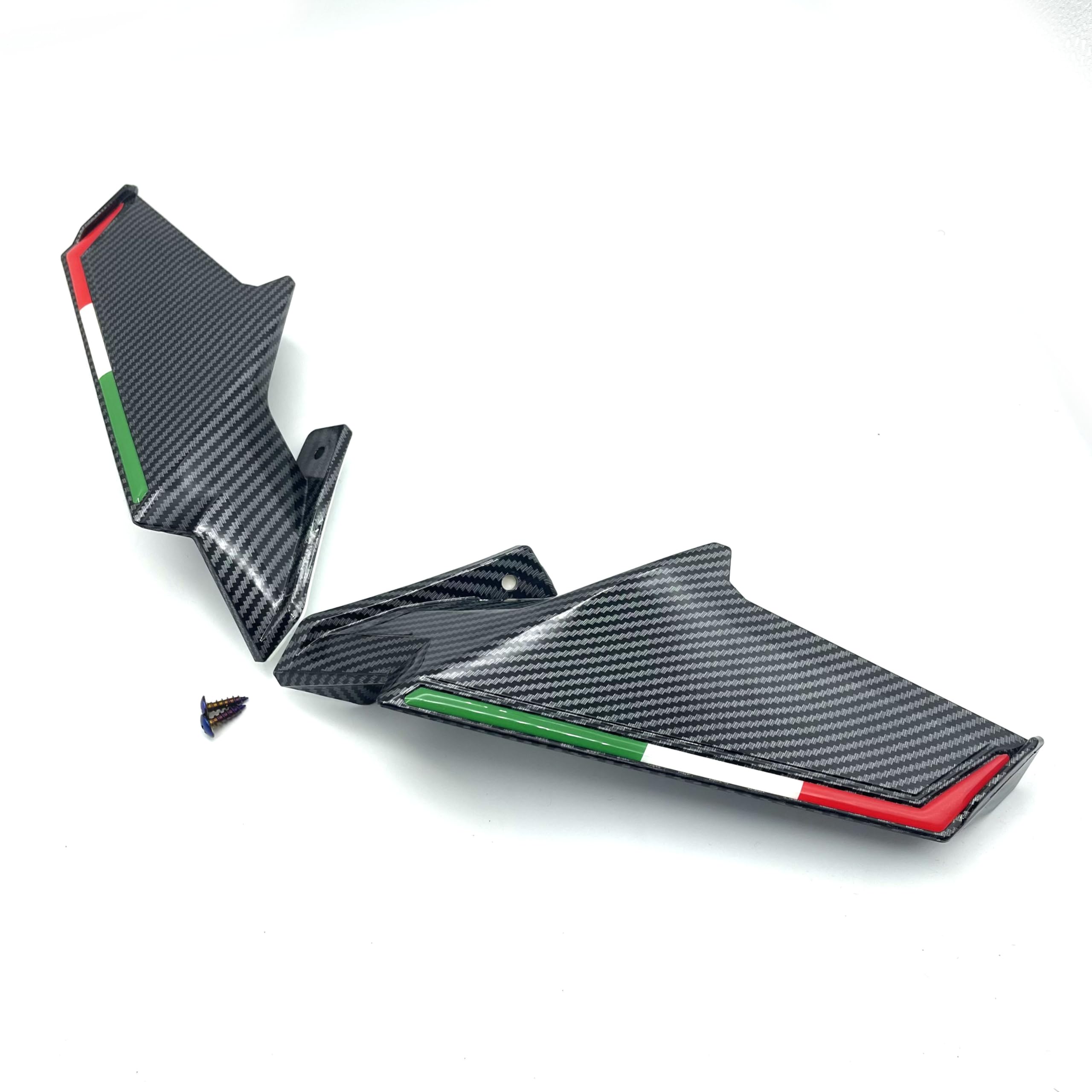 

motokano Front Fairing Universal Wing for Supersport Carbon Fiber Compatible with and Ninja400 Panel, Bikes, Pattern, GSX250R, CBR650R, CBR250RR,
