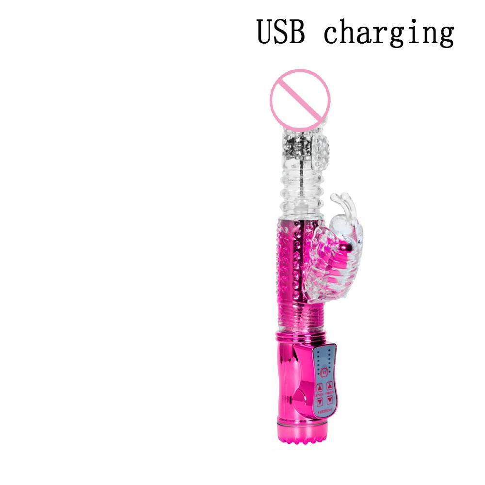 2026 Rechargeable Telescopic Dildo Rabbit Vibrator Sex Toys for Women G Spot Vagina Massager Clitoris Stimulator Female Masturbator Adult Supplies