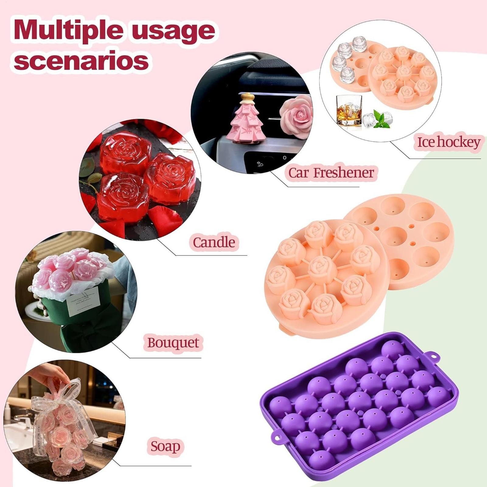 

Soap Making Kit DIY Grape And Flower Candle Molds With Ropes Bows Labels Soap Maker Kit For Adults Women Men Girls Boys Dad China Mainland
