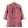 Chinese Style Elderly Women's Summer Tang Suit Top