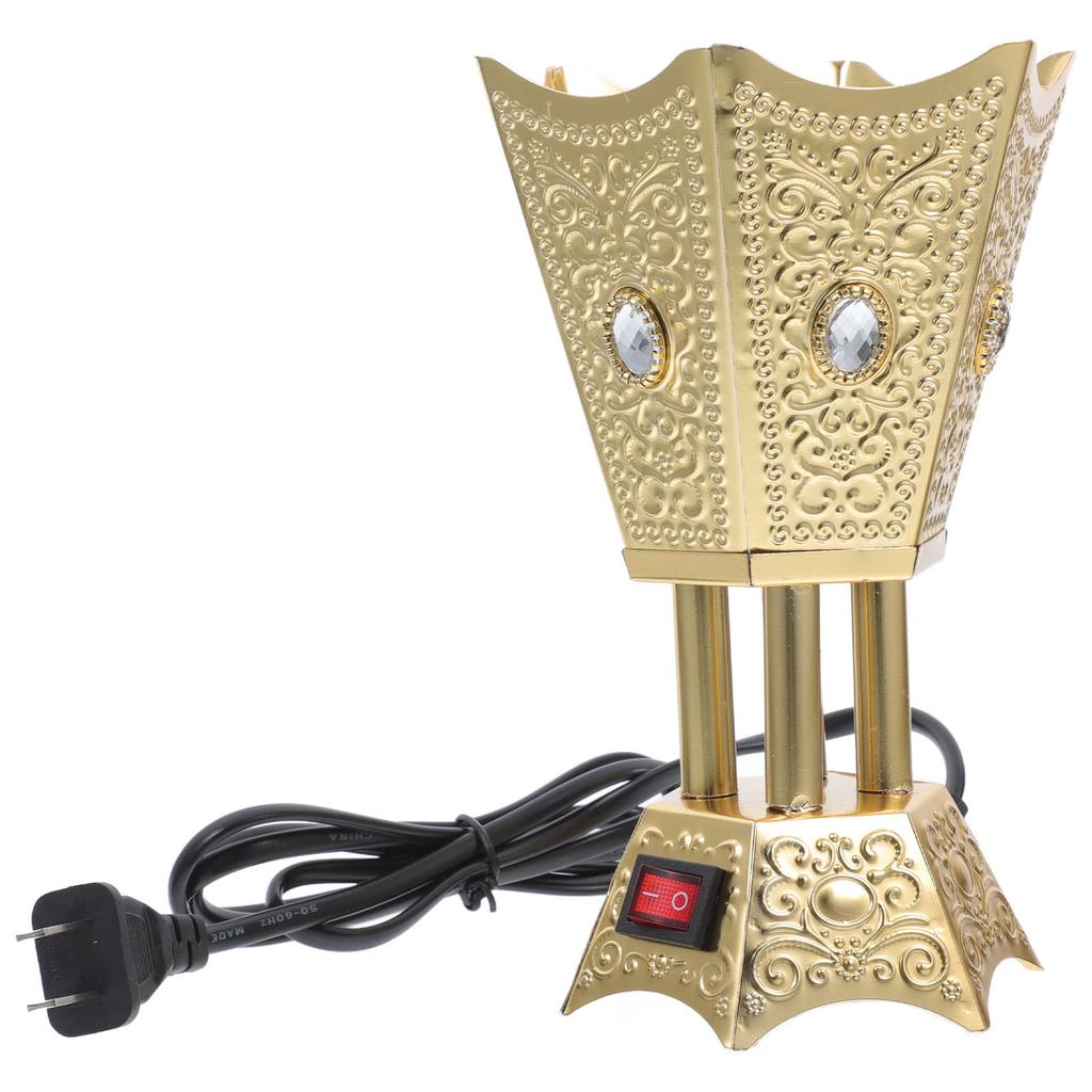Electric Incense Burner Desktop Middle East Style Plug-in Censer Holder Home Table Decorative Burner Censer Holder