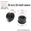 38 To 20 Shaft Reducing Sleeve: Rotating Plastic Spacer for Treadmill Fitness Equipment