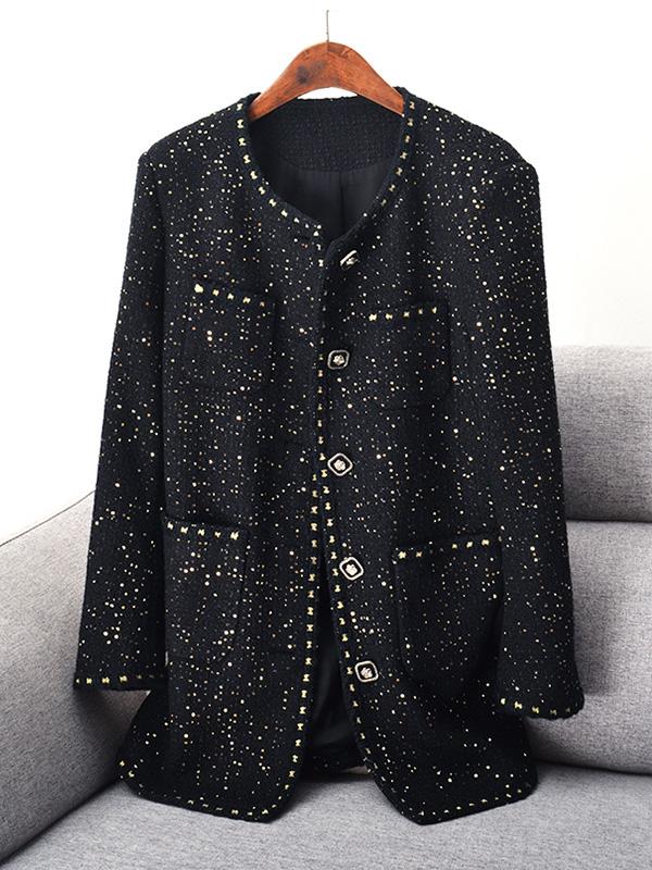 

Женское пальто средней длины большого размера, свободного кроя, с круглым вырезом, шерстяное пальто 5XL чёрный