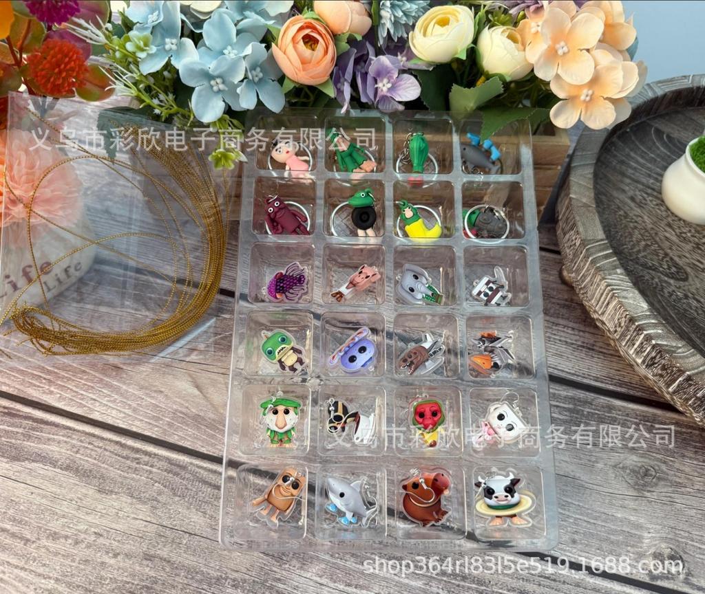 Tung Tung Tung Sahur Shan Hai Jing Blind Box Flacher Anhänger Ohrringe Accessoire Schlüsselanhänger Anhänger