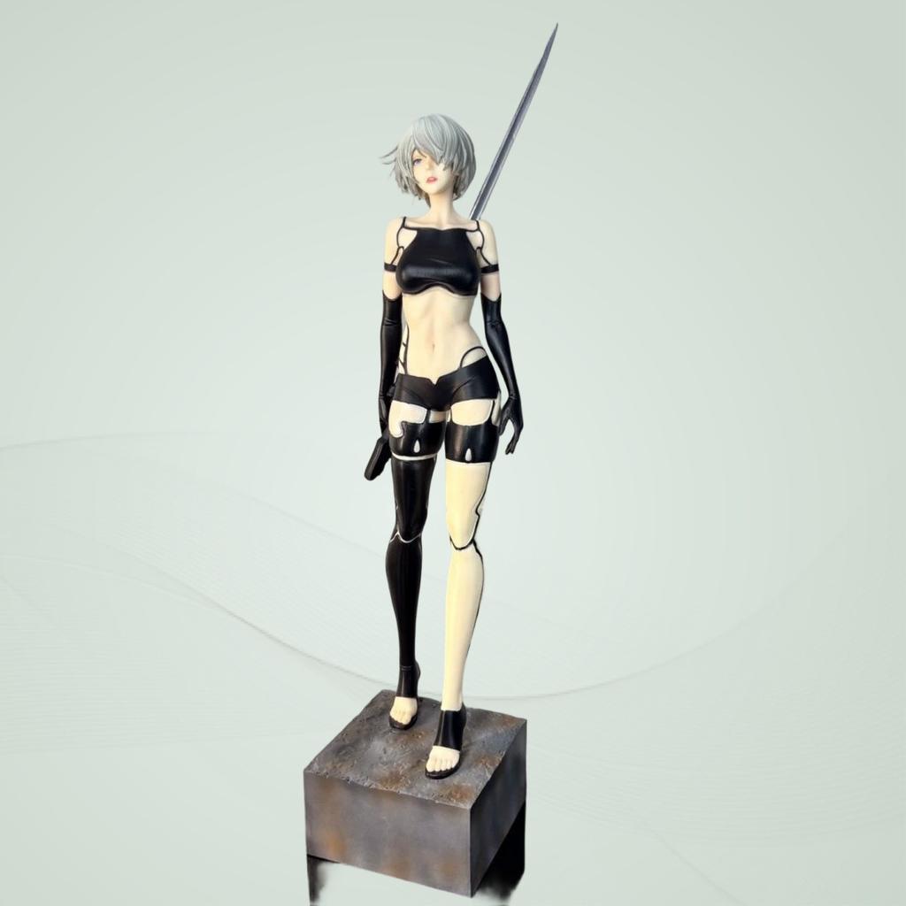 Nier Automata A2 Battle Damaged One Fourth Scale Anime Figure Pvc Collectible Model Statue Desktop Ornament For Adult Collectors