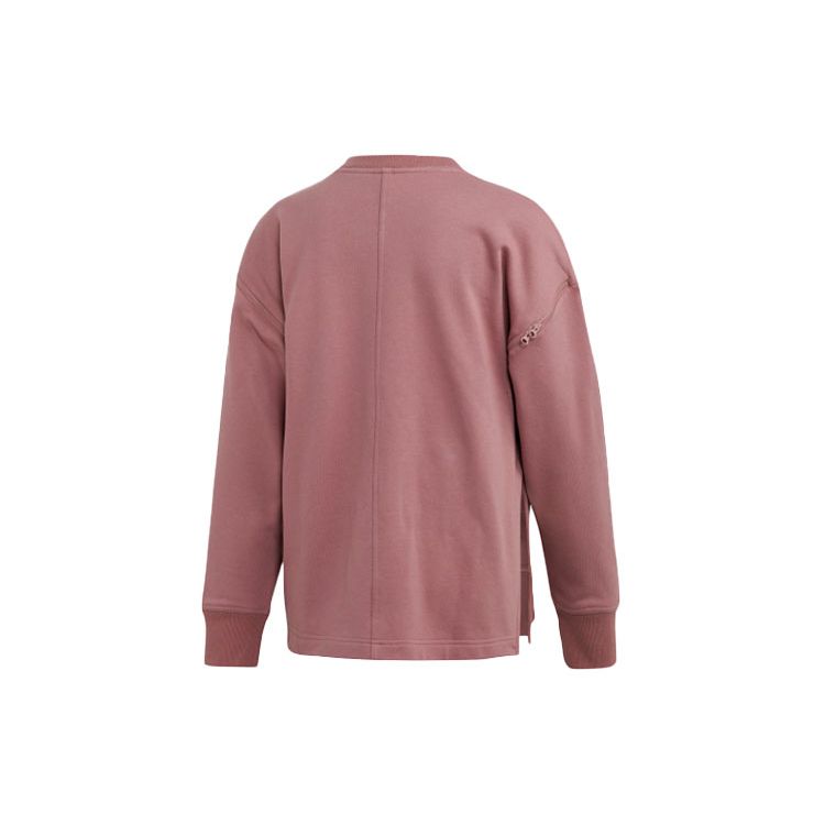 Adidas Athletics Crewneck Knit Sweatshirt Women Sweatshirt Purple Pink FI7978