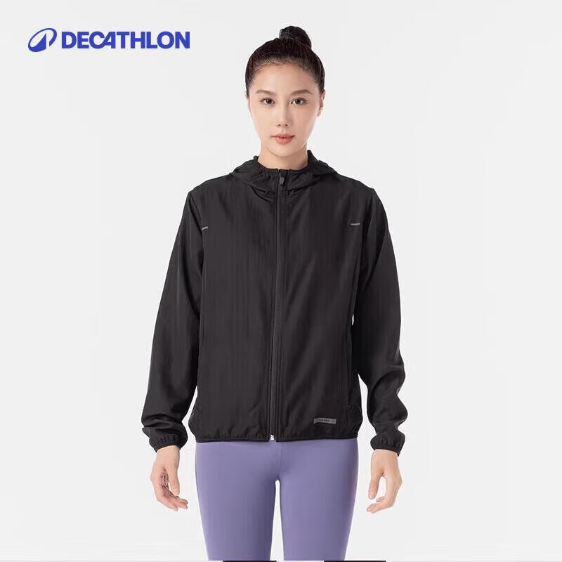 Decathlon Kapuzen-Sonnenschutz-Winddichte Outdoor-Jacke
