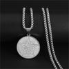 Vintage Occultism Pentagram Pendant Necklace For Men Women Hip-hop Retro Stainless Steel Gold Color Box Neck Chain Jewelry Gifts