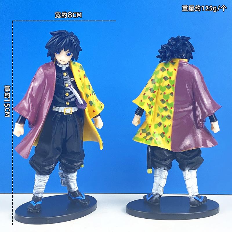 Demon Slayer Anime Figures Kochou Shinobu Tanjirou Kyoujurou PVC Statue Model Doll Collection Ornaments Toys