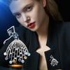 Elegant and luxurious design, delicate and sweet, fresh and refreshing, anti-exposure accessory - new style dancer brooch