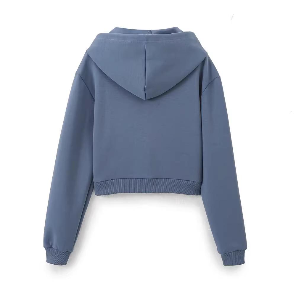 2024 Autumn Women's European & American Style Double-Sided Fabric Sweatshirt & Long Pants Set