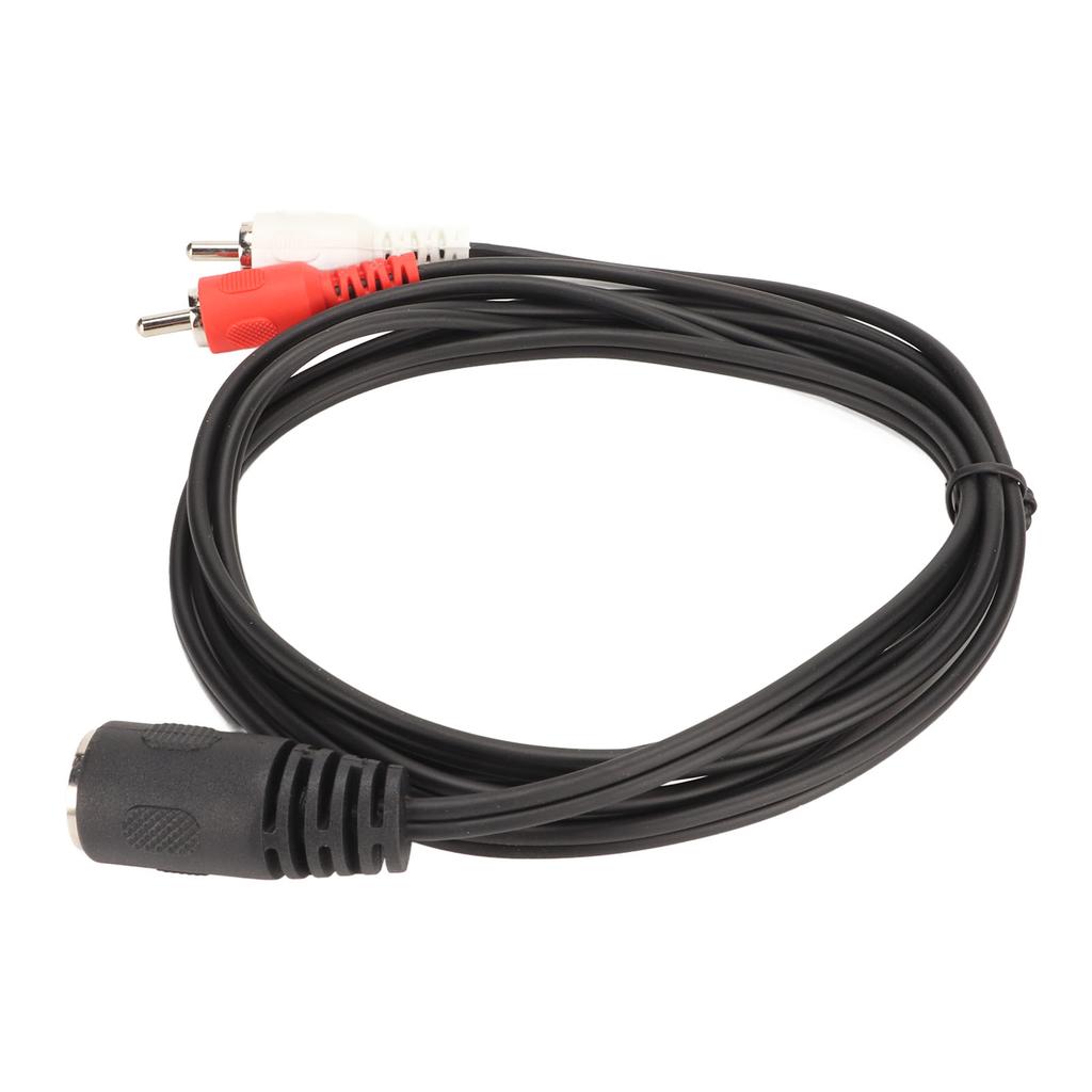 5 Pin DIN Female To 2 RCA Male Cable Strong Grip Sound Adapter Cable for CD Player VCR DVD 4.9ft