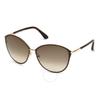 Penelope Brown Gradient Butterfly Ladies Sunglasses Ft0320 28f 59