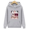 Langermet for menn og kvinner Uformell mote gensere Japansk tegneserie løs hettegenser Komfortabel kreativitet Streetwear
