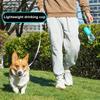 300ml Leak Proof Dog Water Bottle Outdoor Portable Puppy Water Dispenser with Bowl for Walking Travel Hiking