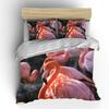 Flamingo cartoon cute bear kawaii Christmas gift king size double bed bedding set microfiber or polyester duvet cover set