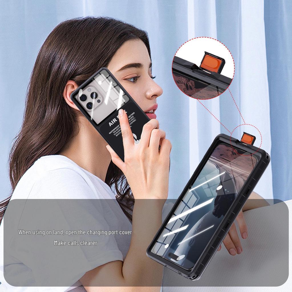 6.9-Inch Waterproof Phone Case for Apple, Samsung, Huawei - Full Coverage Outdoor Protective Cover