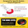 Tow Hook Covers Fits For -2025 RAM 2500/3500,Tow Hitch Cover Car Tow Hooks Compatible With Dodge RAM 2500 And RAM 3500 Accessories -2025 (Red)