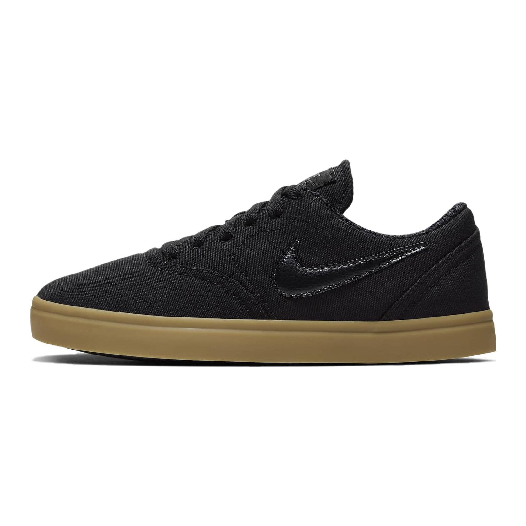 Nike Sb Check Canvas Gs Black Gum Light Brown 905373-006 36.5