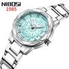 Woman Watch Stainless Steel Waterproof Luminous Elegant Ladies Wristwatch Luxury Diamond Dial Quartz Watch for Women