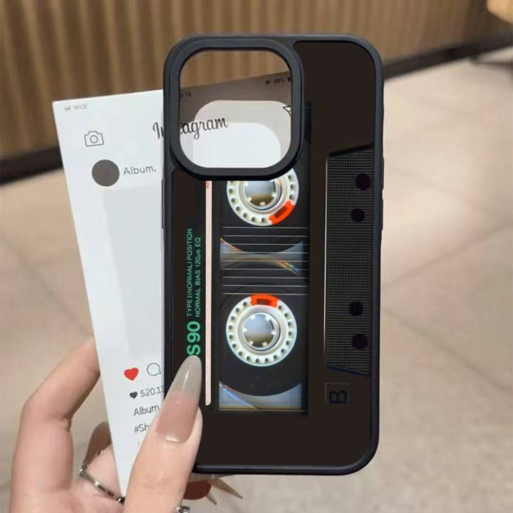 

Винтажная Кассетная Лента Ретро Для iPhone 17 16 Pro Max Air 13 12 Mini 14 15 Plus 11 PC+TPU Задняя Крышка iPhone 11