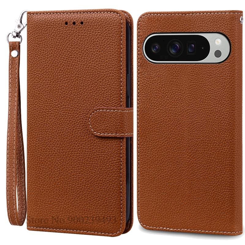 For Google Pixel 9 Case Google Pixel 9 Pro XL Case Wallet Flip Leather Cover For Google Pixel 9 Pro Case Pixel9 9Pro Etui Fundas