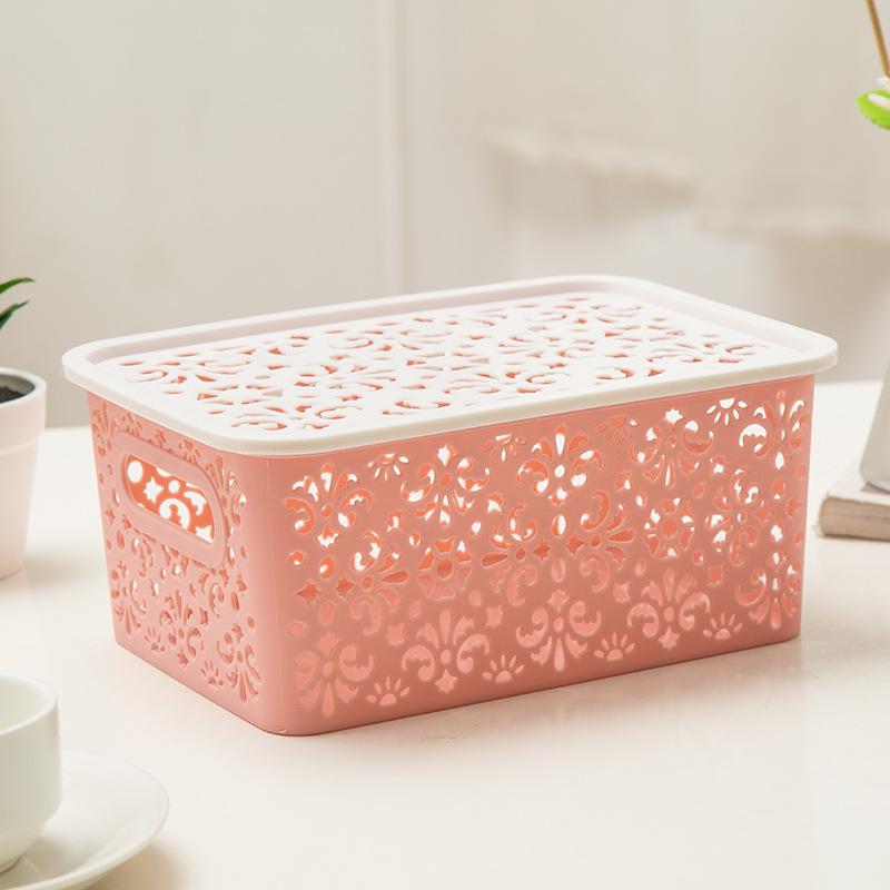 Yulinmeijia Multi-Purpose Plastic Storage Basket for Kitchen, Cosmetics, and Bath