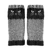 Knit Gloves Thermal Winter Gloves Warm Cute Cat Fingerless Gloves Christmas Unisex Anti-Cold Thickened Touchscreen Mittens