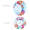 Satin printed sleeping cap elastic wide edge round cap hair care cap beauty and hairdressing cap