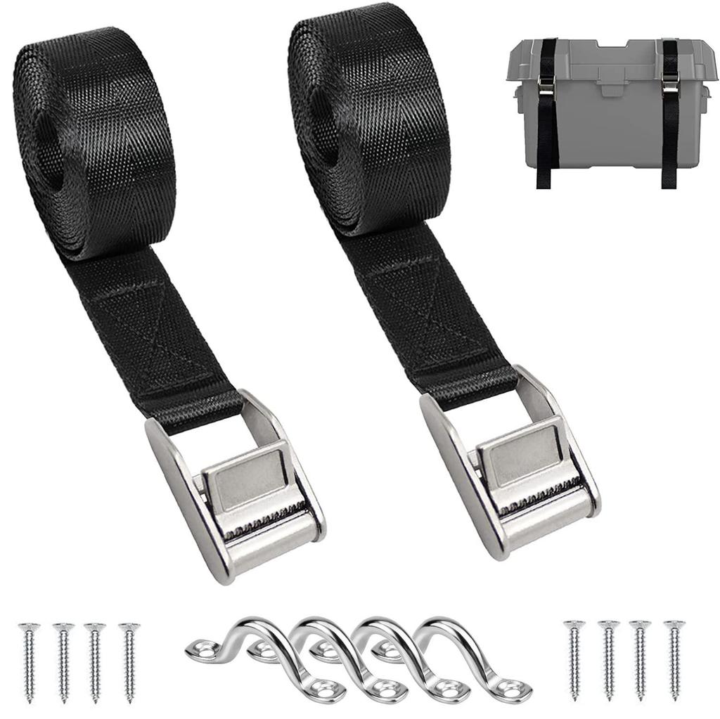 "Stainless Steel 304 Adjustable Tension Buckle and Binding Plate for Marine Yacht Accessories."
