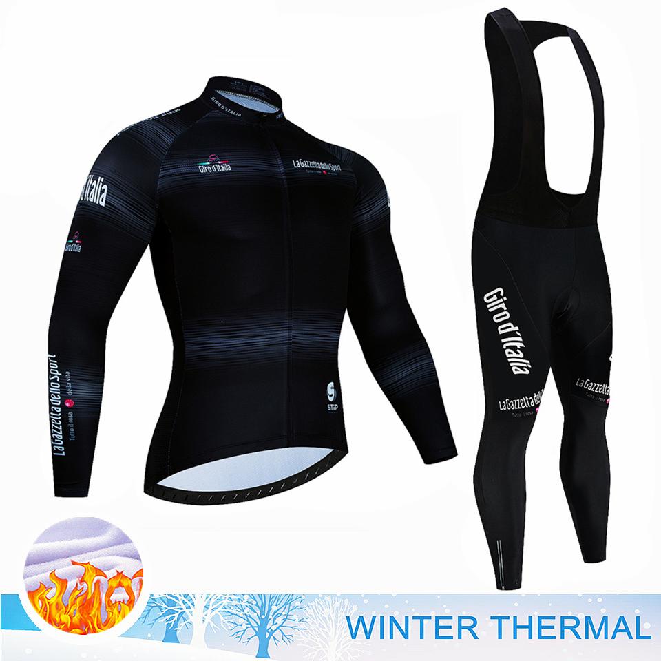 Zimní fleecový cyklistický dres Tour of Italy, cyklistický dres, MTB závodní cyklistický dres, oblek, venkovní sportovní cyklistický set, oblečení Ropa Ciclismo