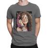 Men's American Rock Musicians Of The 1970s T Shirts Janis Joplin Pure Cotton Tops Funny Short Sleeve