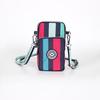 Nylon Schulter-Crossbody-Handytasche für Damen, Sport Laufen Mehrschichtige Reißverschlusstasche Armbandtasche, Clutch Münzbörse, Schlüsselhalter