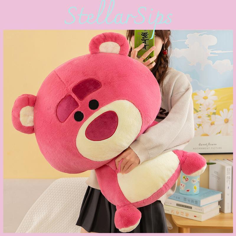 Pooh Lotso Bear Plush Toy Cartoon Stuffed Animal Doll Decorations Kids Gift