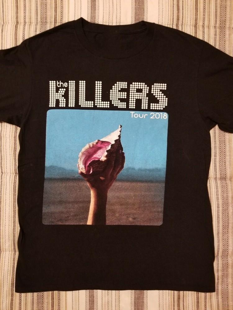 

THE KILLERS 2018 CONCERT One Side Shirt Black All size Unisex T-Shirt XL