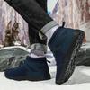 New Fashi Yellow Men's Winter Sneakers Large Size 48 Waterproof Hiking Shoes Men Warm Plush Outdoor Sports Sneaker for Men