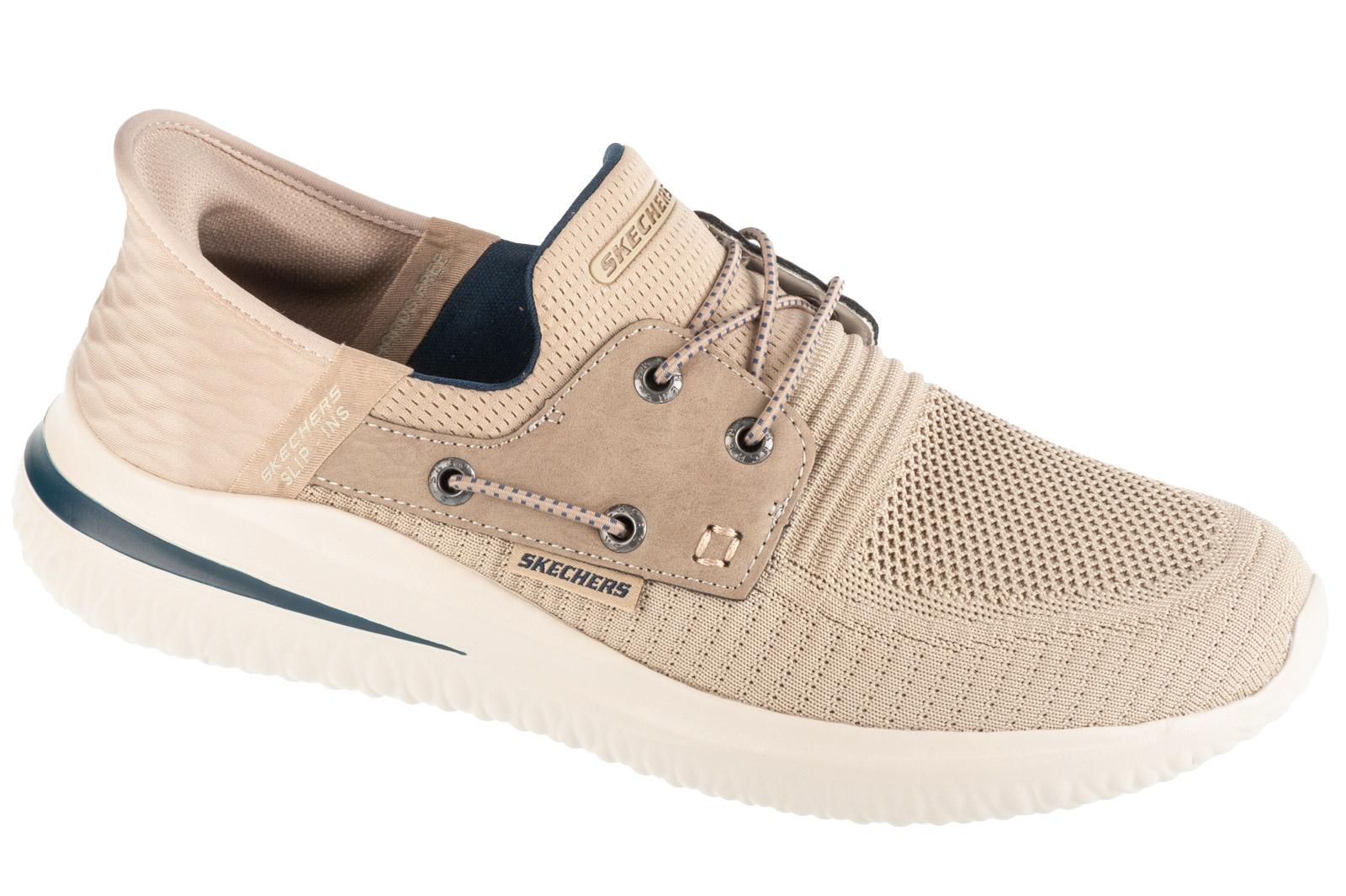 Skechers Slip-Ins: Delson 3.0 – Roth, Herren-Sneaker in Beige 42,5 beige