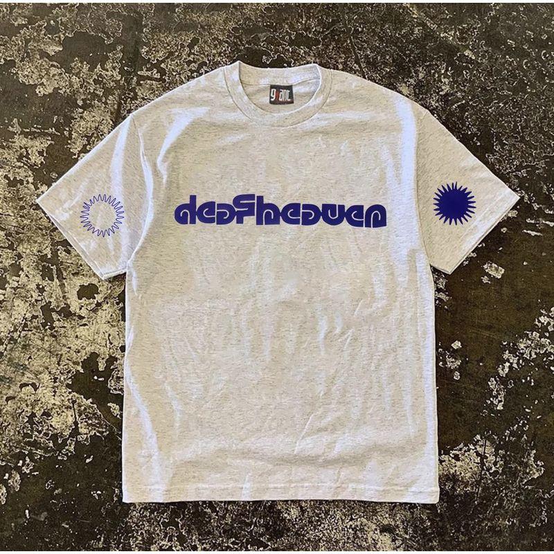 

Make Money for Charity 260G Heavy Weight Pure Cotton! Summer Tide Couple Loose Pure Cotton Oversize Light gray XL [260g Heavy weight pure cotton]]