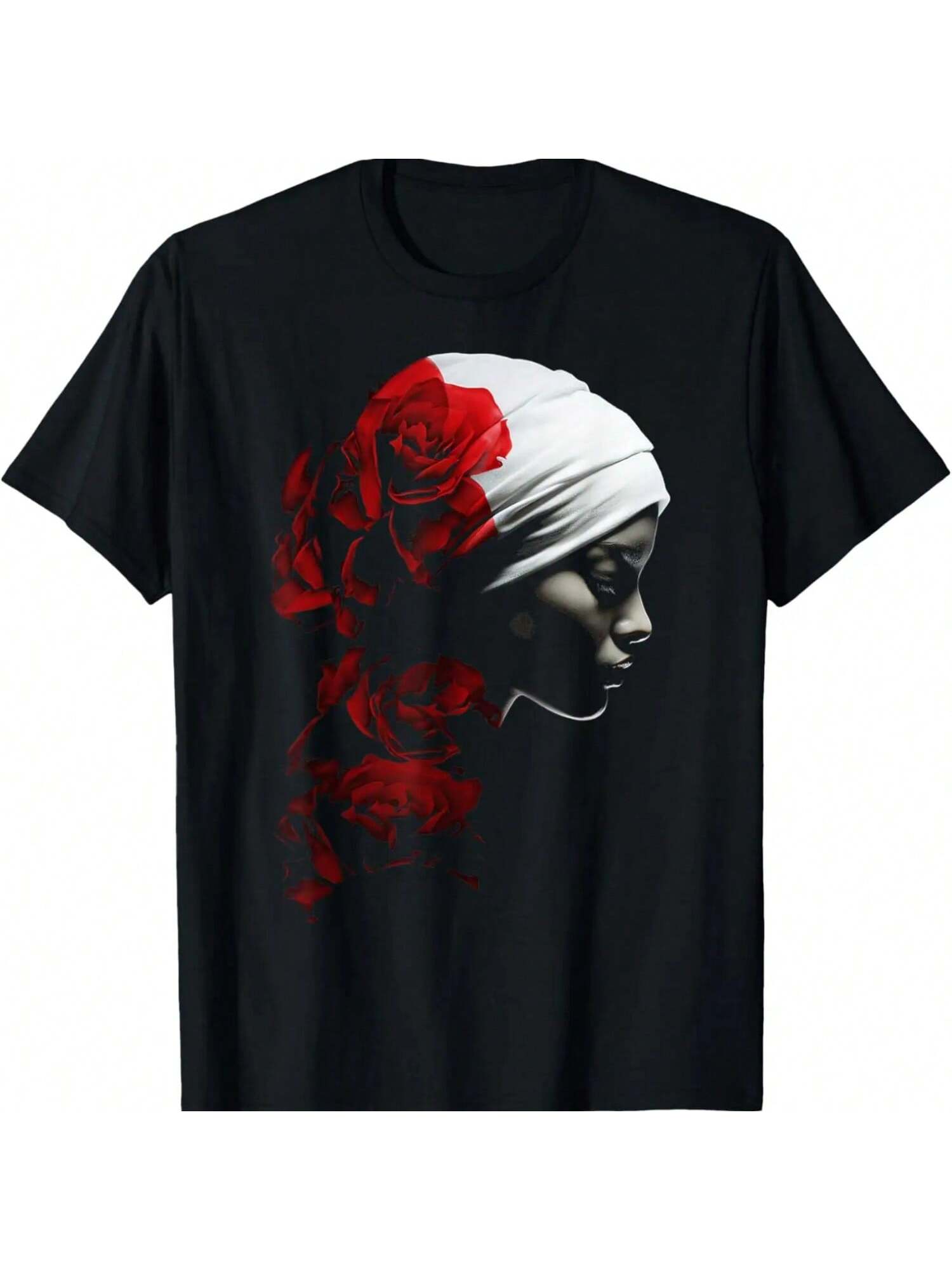 Roses Flowers Lover Art Portrait Graphic T-Shirt S разноцветный