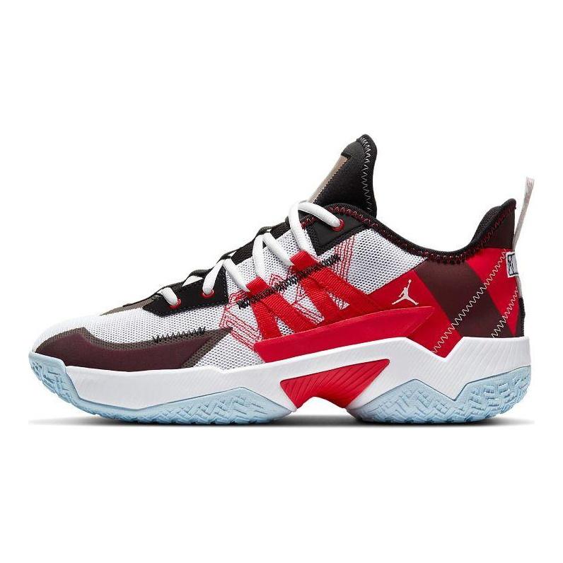 Air Jordan One Take 2 Bílá Univerzitní červená Unisex tenisky Černá CW2457-106