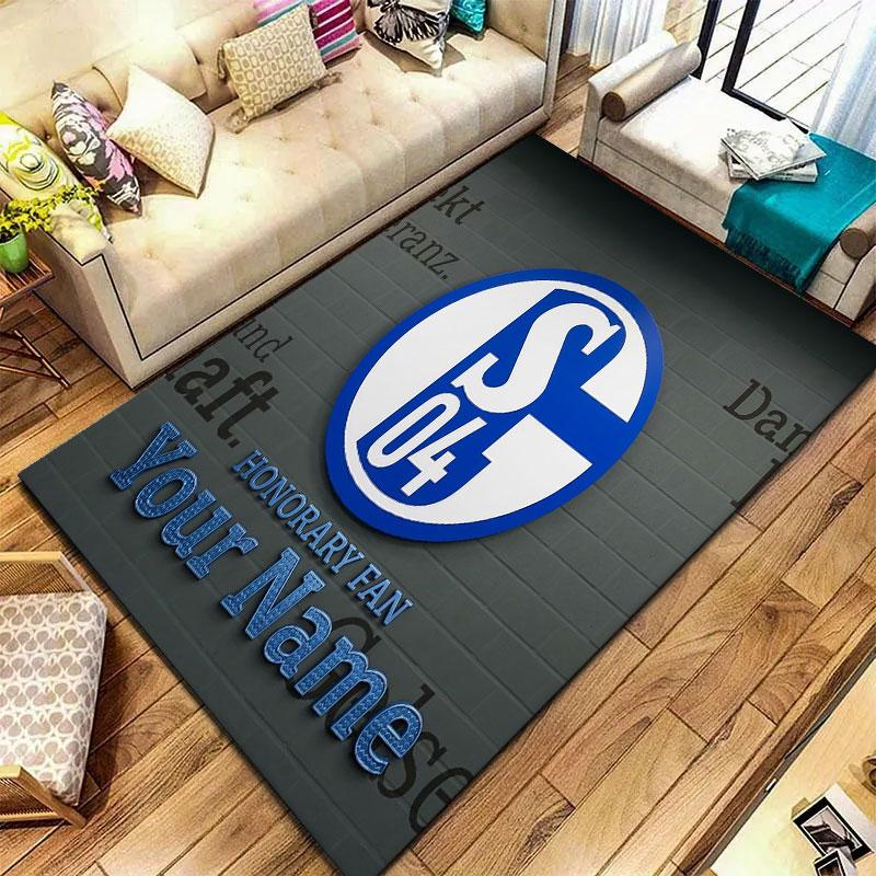 FC Schalke 04 Custom Name Carpet Rug for Living Room Bedroom Home Sofa Decoration,Kids Play Non-slip Floor Mat