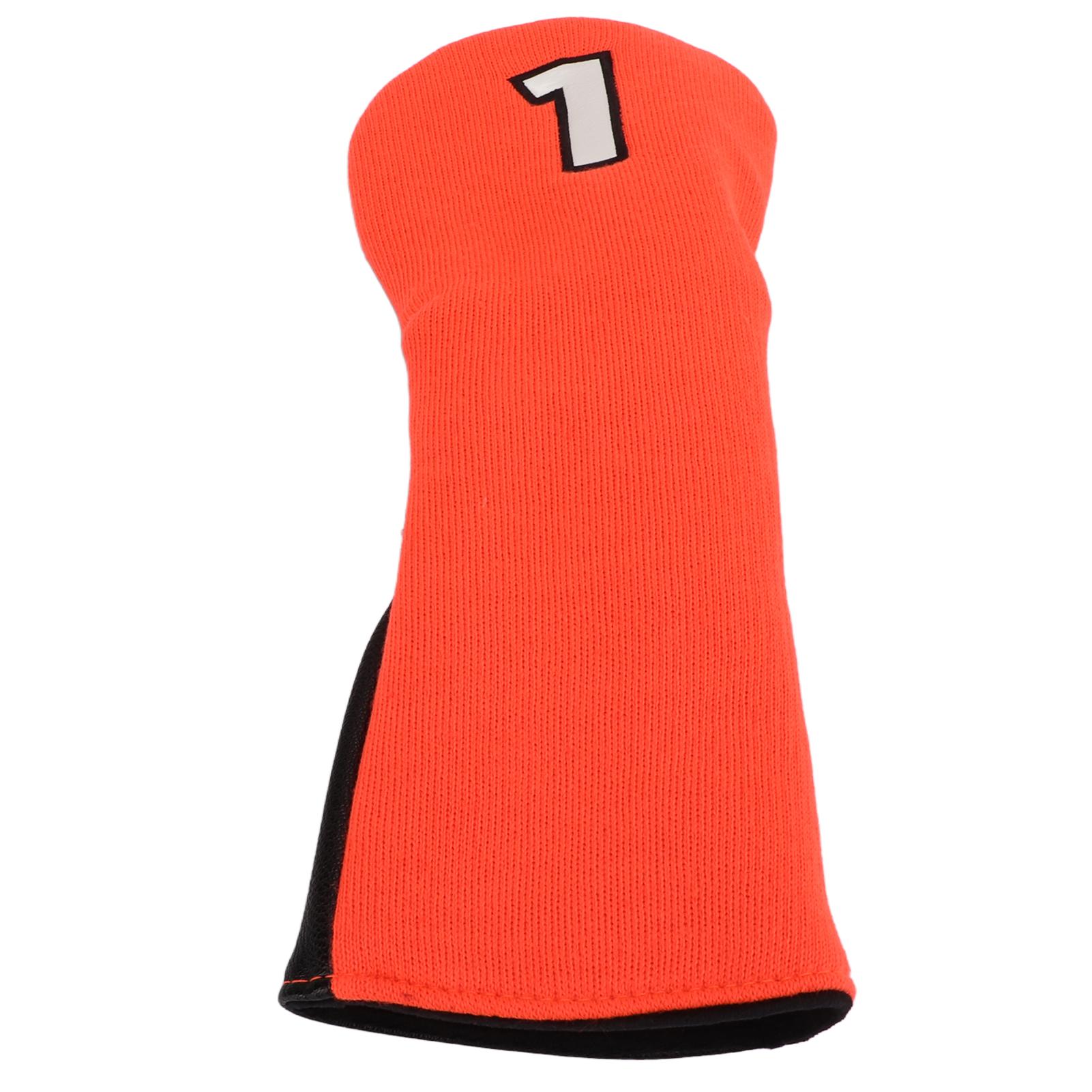 

Чехол для гольф-клуба, смешанная ткань, защита головки, вязаный полиэстер, водонепроницаемый ПУ, с номером для