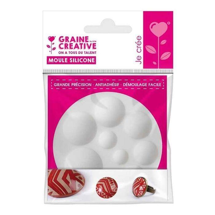 Graine Créative - Moule en silicone (mini) Cabochon Rond